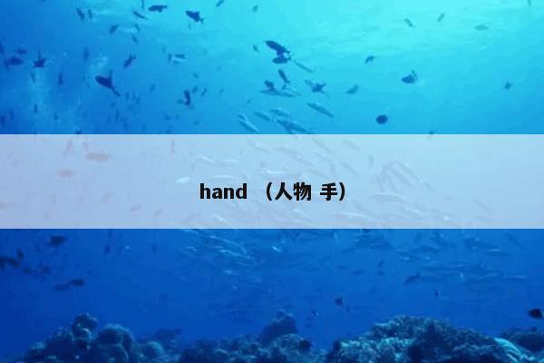 hand （人物 手）