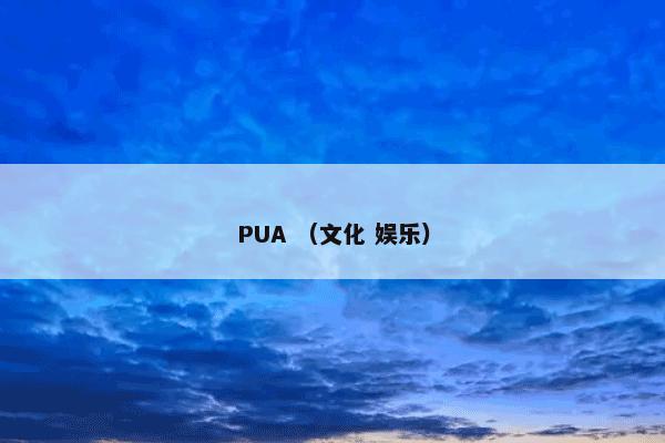 PUA （文化 娱乐）