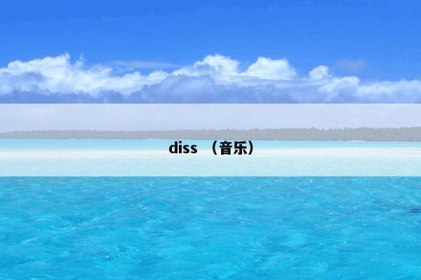 diss （音乐）