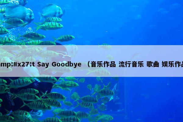 Don&#x27;t Say Goodbye （音乐作品 流行音乐 歌曲 娱乐作品 专辑）