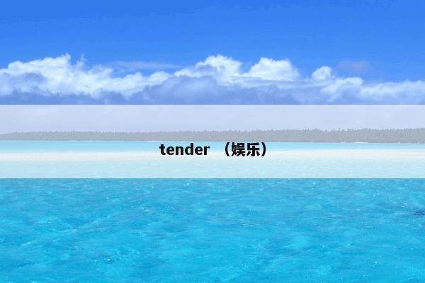 tender （娱乐）